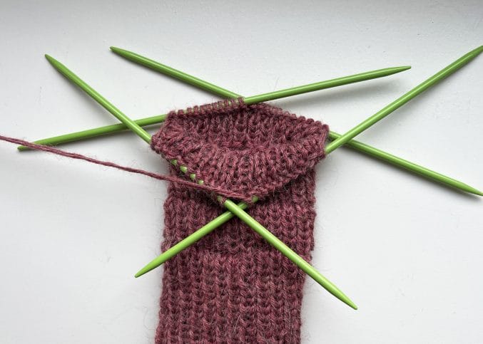 Bumerang-Methode für die Socken