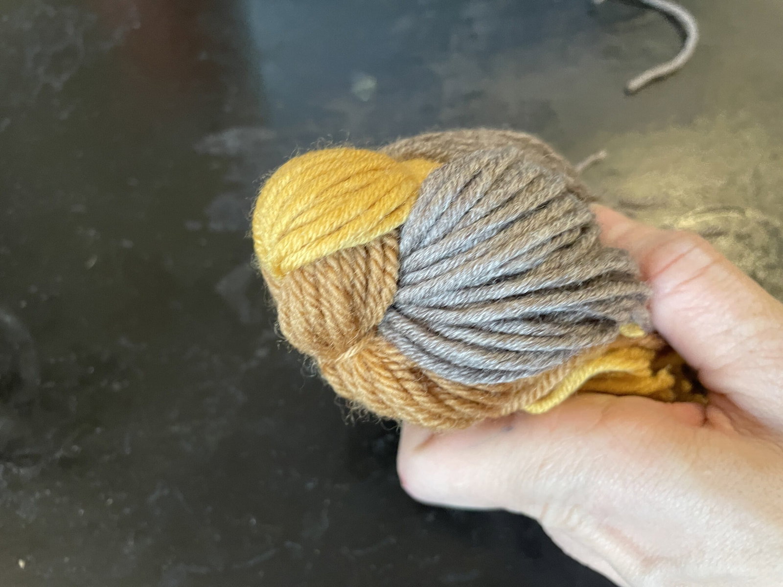 Vogel aus Wolle