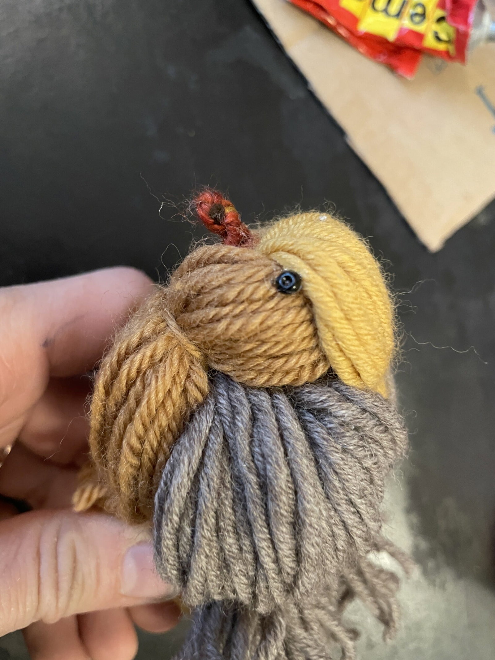Vogel aus Wolle