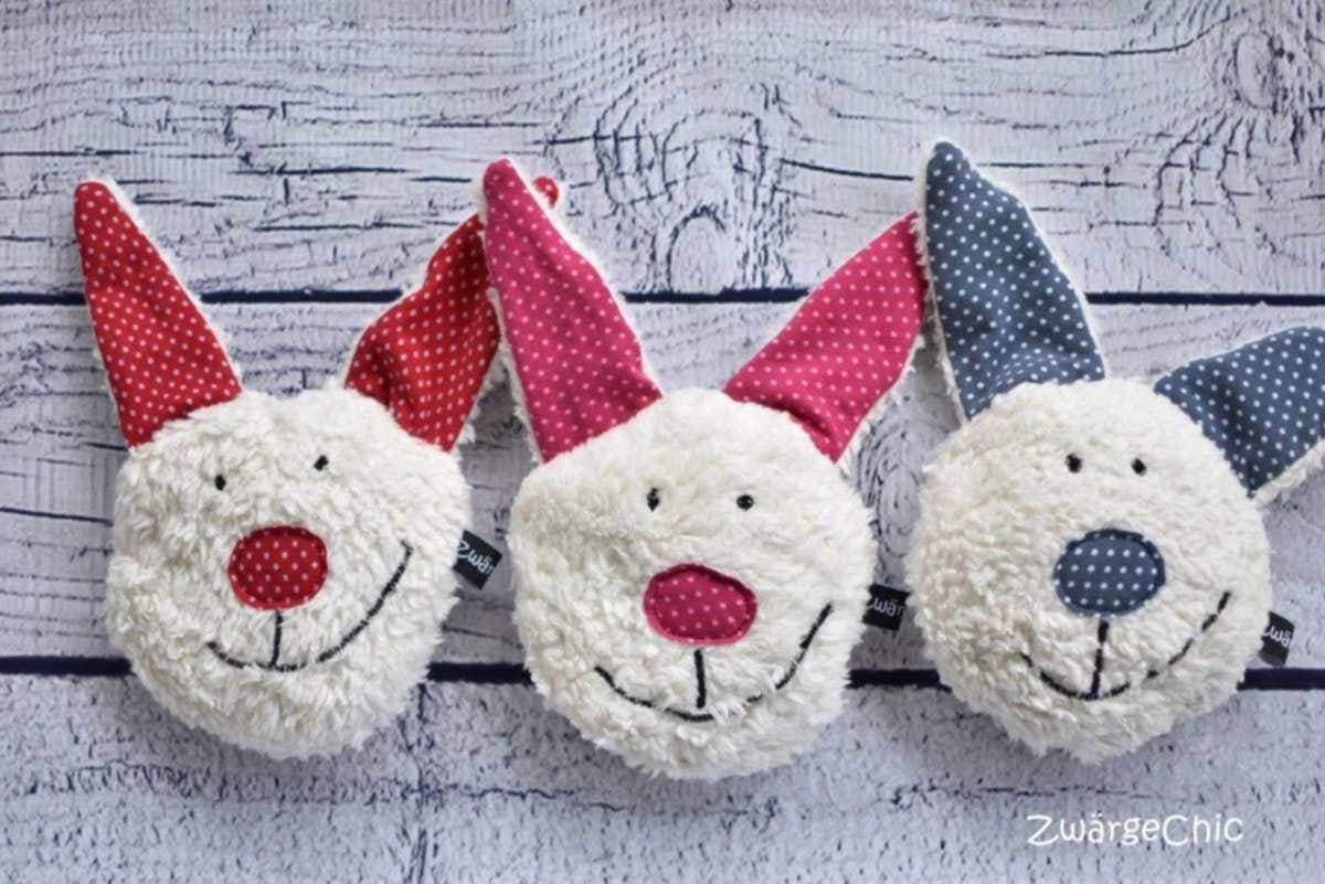 Kuschelig warme Kirschstein-Hasen