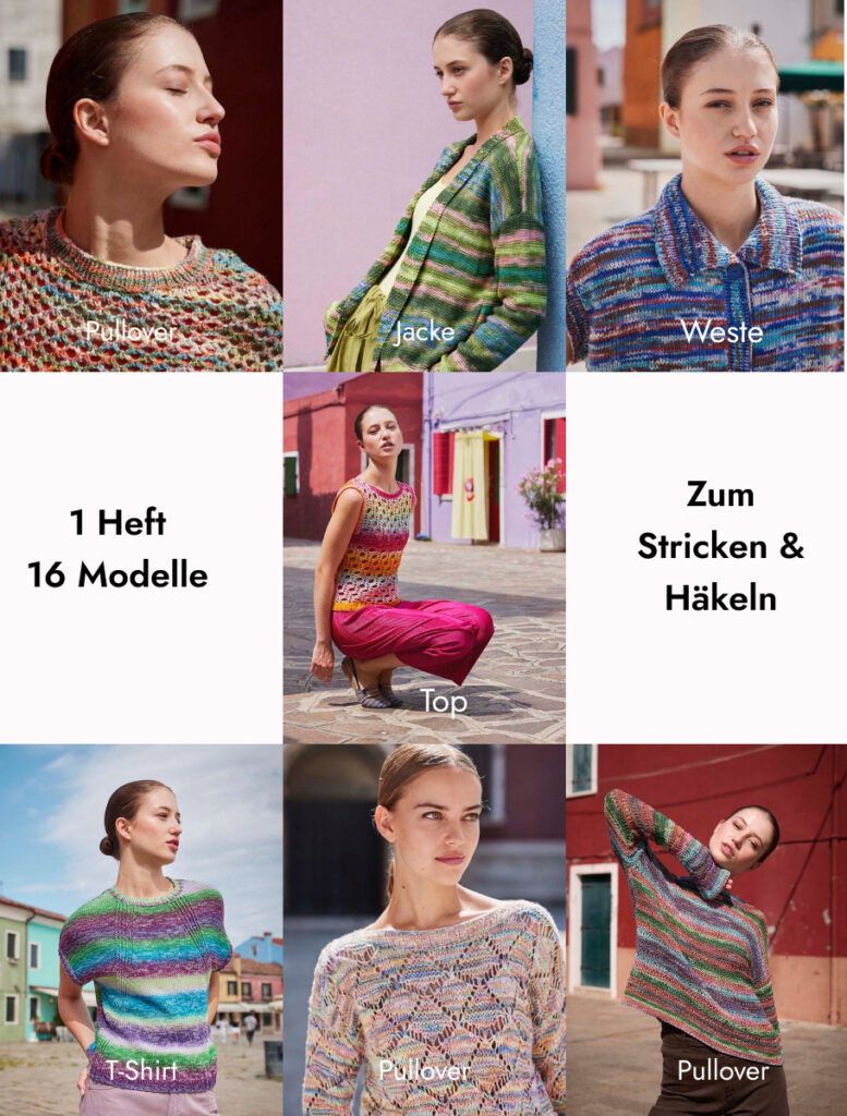 Lang Yarns Punto 91 Colorful alle Modelle Strick und Häkelanleitungen